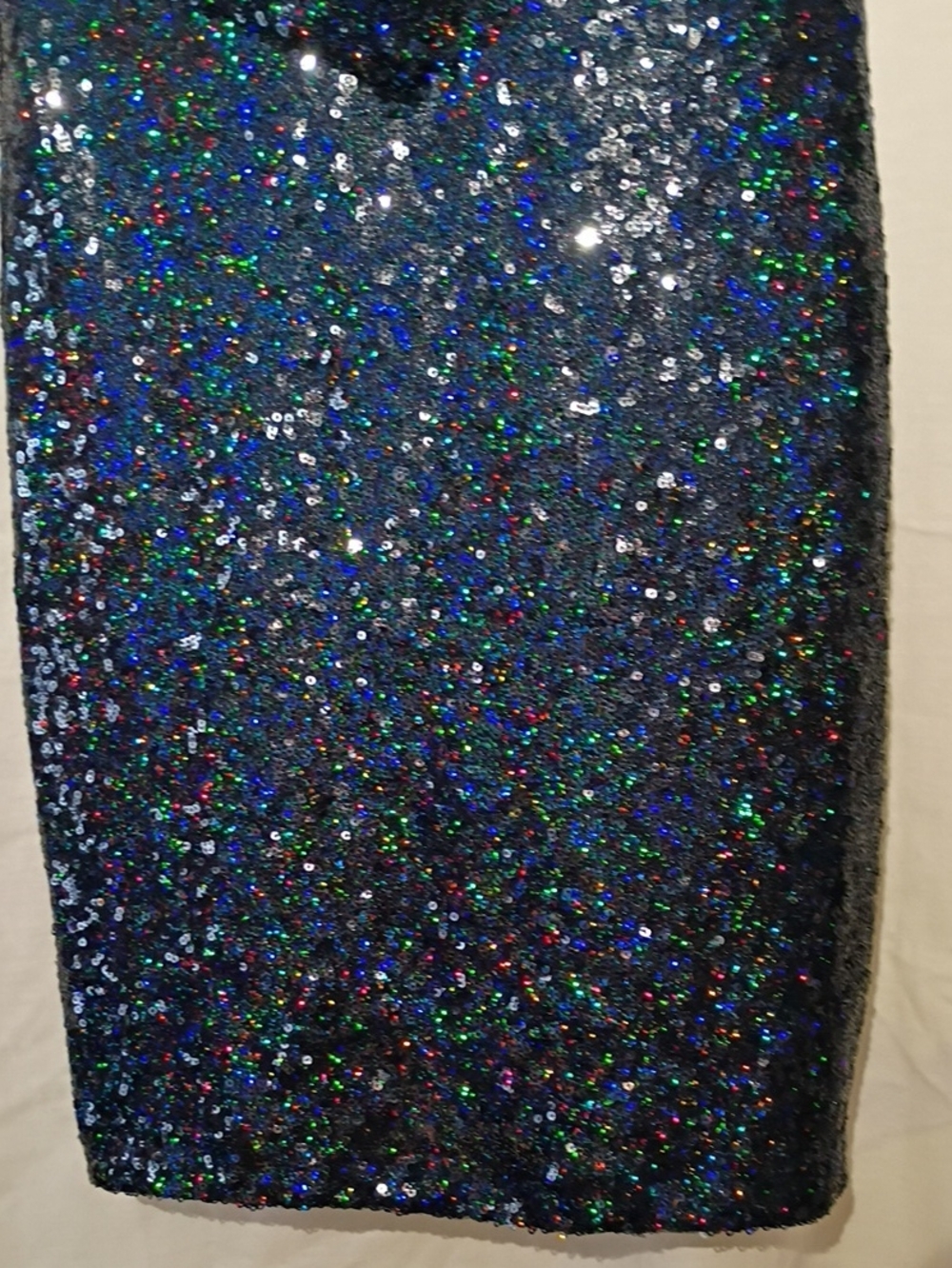 Blue Sequin Glitter Bodycon Mini Dress, Sz 6, NWOT - Picture 4 of 14